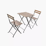 Load image into Gallery viewer, 3-Piece Folding Balcony Set – Acacia Wood &amp; Steel
