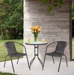 Load image into Gallery viewer, 3-Piece Outdoor Bistro Set – Compact Patio Table &amp; 2 Chairs for Balcony, Garden, Porch &amp; Courtyard**