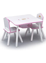 Load image into Gallery viewer, 3-Piece Princess Crown Table and Chair Set for Kids - A Practical and Child-Friendly Setup.