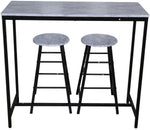 Load image into Gallery viewer, 3-Piece Rectangular Dining Bar Set | Sturdy Kitchen Dining Table With 2 Dining Chairs-GCC Home Center