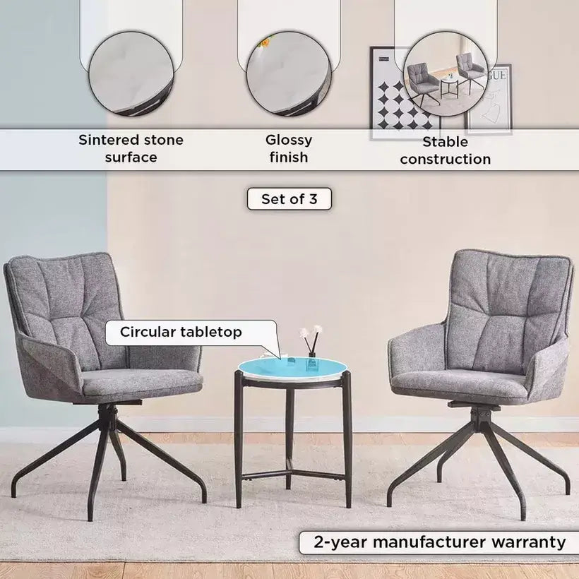 3-Piece Tea Table Set – Modern, Compact & Comfortable