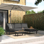 Load image into Gallery viewer, 3-Seat Conversation Set, Outdoor Anthracite/Dark Grey