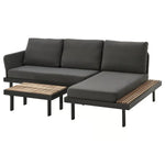 Load image into Gallery viewer, 3-Seat Conversation Set, Outdoor Anthracite/Dark Grey