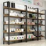 Load image into Gallery viewer, 3-Tier Industrial Ladder Shelf – Lite Brown (93x60x30cm)