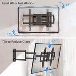 Load image into Gallery viewer, 30 Inch Long Arm TV Wall Mount for Most 42-75 Inch TVs, Full Motion Corner Wall Mount TV Bracket with Extension &amp; Tilt &amp; Swivel Articulating Arm, Max VESA 600x400mm and Up to 99 lbs
