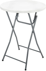Load image into Gallery viewer, 32" Round Cocktail Table: Plastic High-Top, Bar Height with Locking Steel Frame - Perfect for Indoor/Outdoor-GCC Home Center