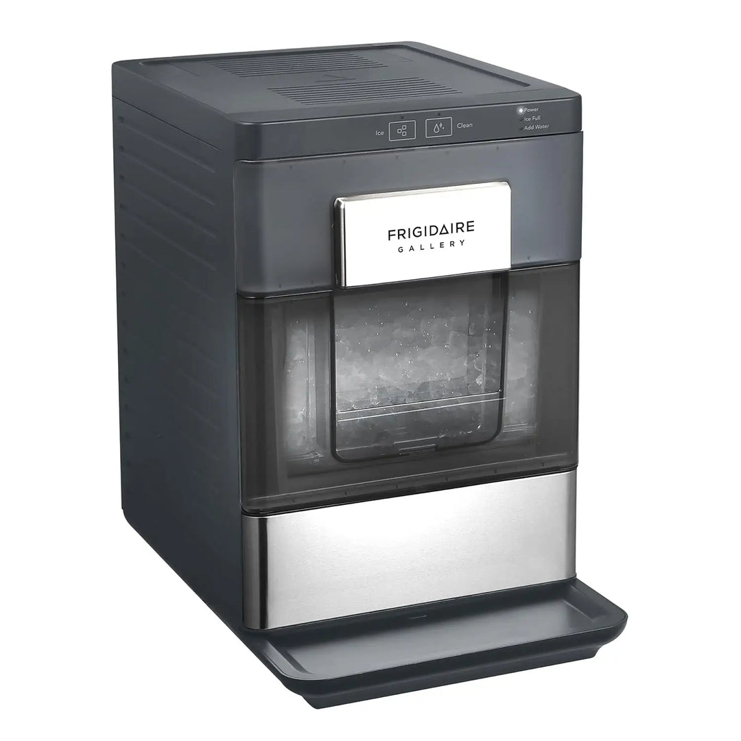 Arabian Mall 33 Lbs. Countertop Nugget Ice Maker with Stainless Steel Trim – Sleek Black