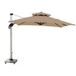 Load image into Gallery viewer, 3m x 3m Cantilever Parasol Umbrella with 80kg Marble Base