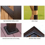 Load image into Gallery viewer, 3x4m Rectangular Roof Aluminum Gazebo Brown-GCC Home Center