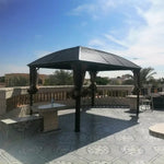Load image into Gallery viewer, 3x4m Rectangular Roof Aluminum Gazebo Brown-GCC Home Center