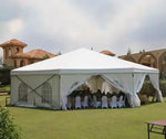 Load image into Gallery viewer, 3x4m Rectangular Roof Aluminum Gazebo – White-GCC Home Center