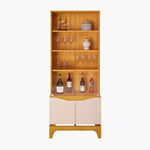 Load image into Gallery viewer, 4-Door Glass Curio Cabinet With Shelf Storage Inside