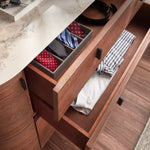 Load image into Gallery viewer, 4-Drawer Dresser with Mirror, Unique Shape Vanity Table-GCC Home Center