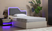 4 Pics Wooden Teens Bedroom Set - White & Gray