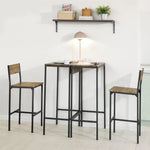 Load image into Gallery viewer, 4-Piece Contemporary Bar Table and Stool Set – Space-Saving Design with Durable MDF and Steel Frame-GCC Home Center