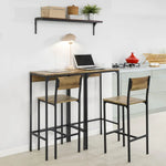 Load image into Gallery viewer, 4-Piece Contemporary Bar Table and Stool Set – Space-Saving Design with Durable MDF and Steel Frame-GCC Home Center