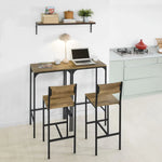 Load image into Gallery viewer, 4-Piece Contemporary Bar Table and Stool Set – Space-Saving Design with Durable MDF and Steel Frame-GCC Home Center