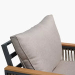 Load image into Gallery viewer, 4-Piece Outdoor Aluminum Sofa Set with Coffee Table and Cushion