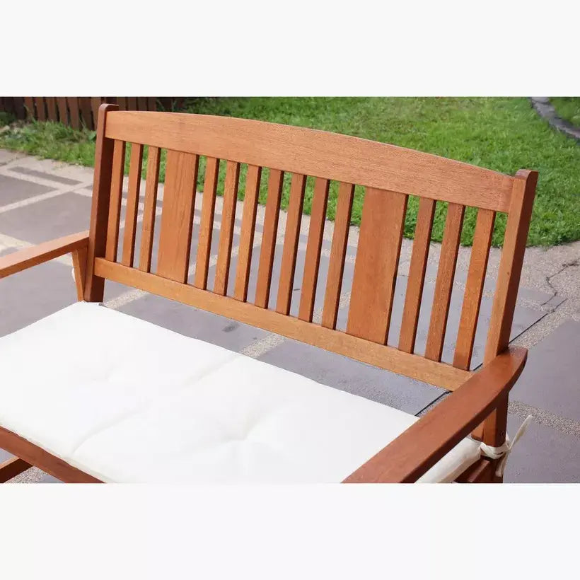 4-Piece Outdoor Sofa Set – Engineered Wood with Cushions