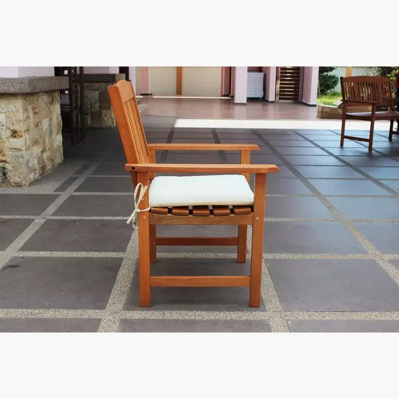 4-Piece Outdoor Sofa Set – Engineered Wood with Cushions