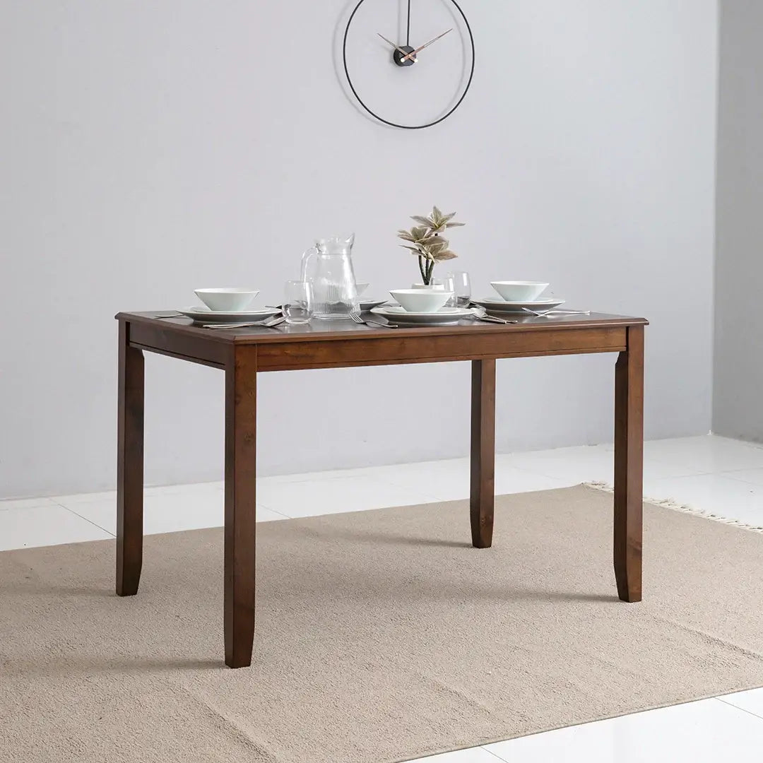 4-Seater Dining Set – Cappuccino Finish