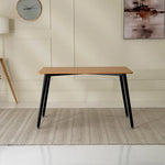 Load image into Gallery viewer, 4-Seater Dining Set (Oak &amp; Black)