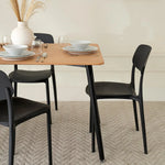 Load image into Gallery viewer, 4-Seater Dining Set (Oak &amp; Black)