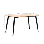 Load image into Gallery viewer, 4-Seater Dining Set (Oak &amp; Black)