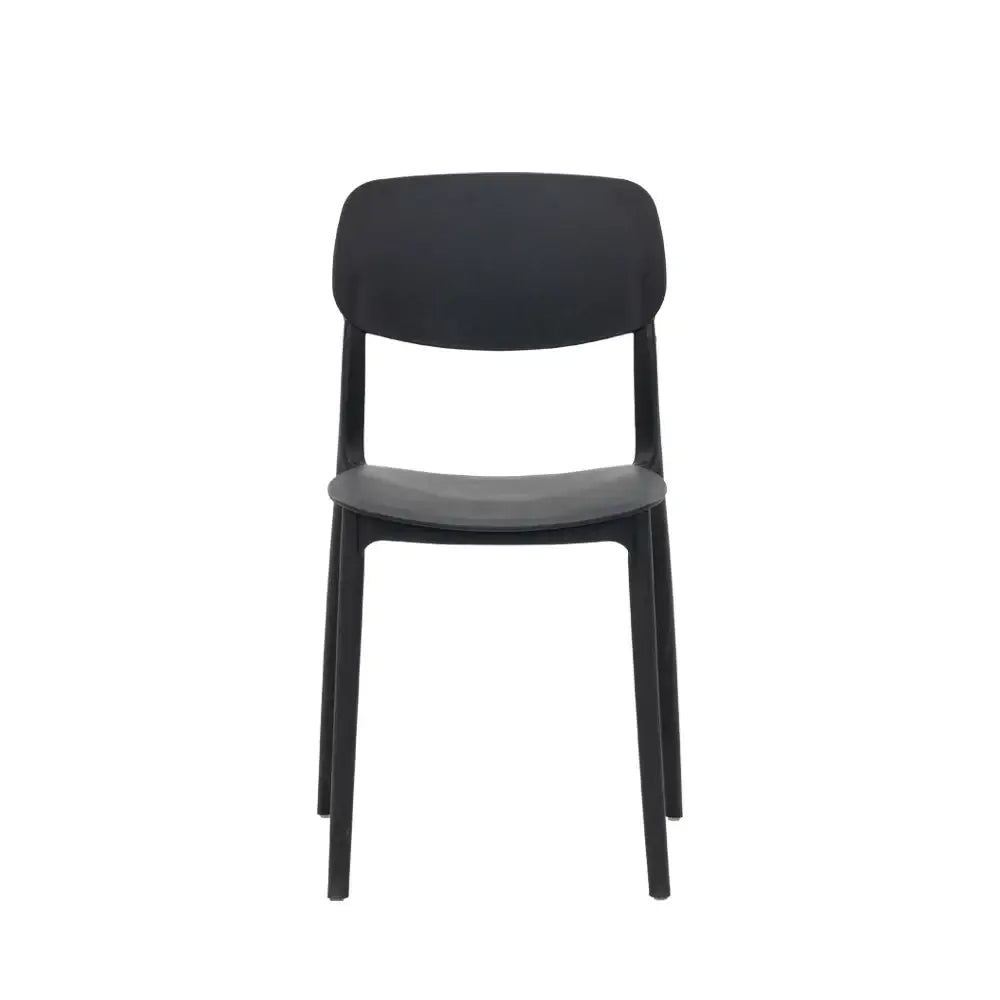 4-Seater Dining Set (Oak & Black)