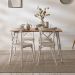 Load image into Gallery viewer, 4-Seater Dining Set – Oak &amp; White