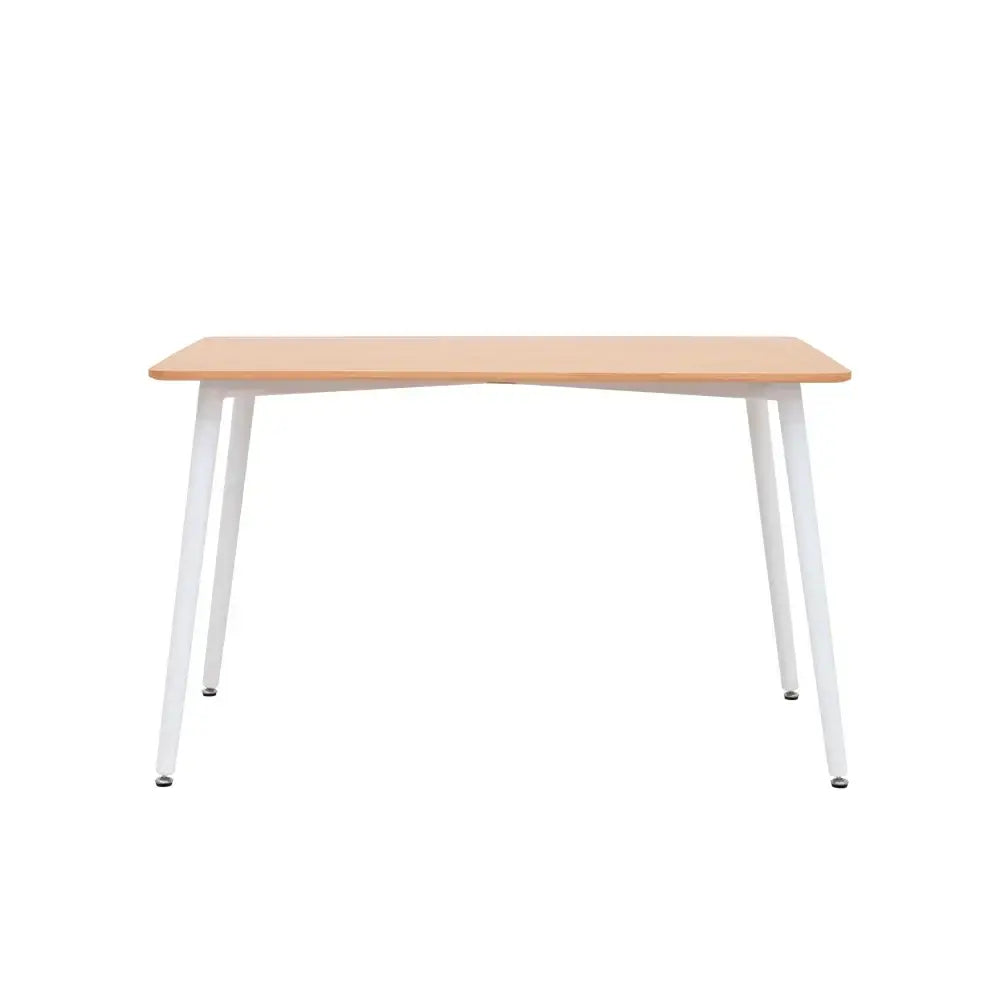 4-Seater Dining Set – Oak & White