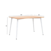 4-Seater Dining Set – Oak & White
