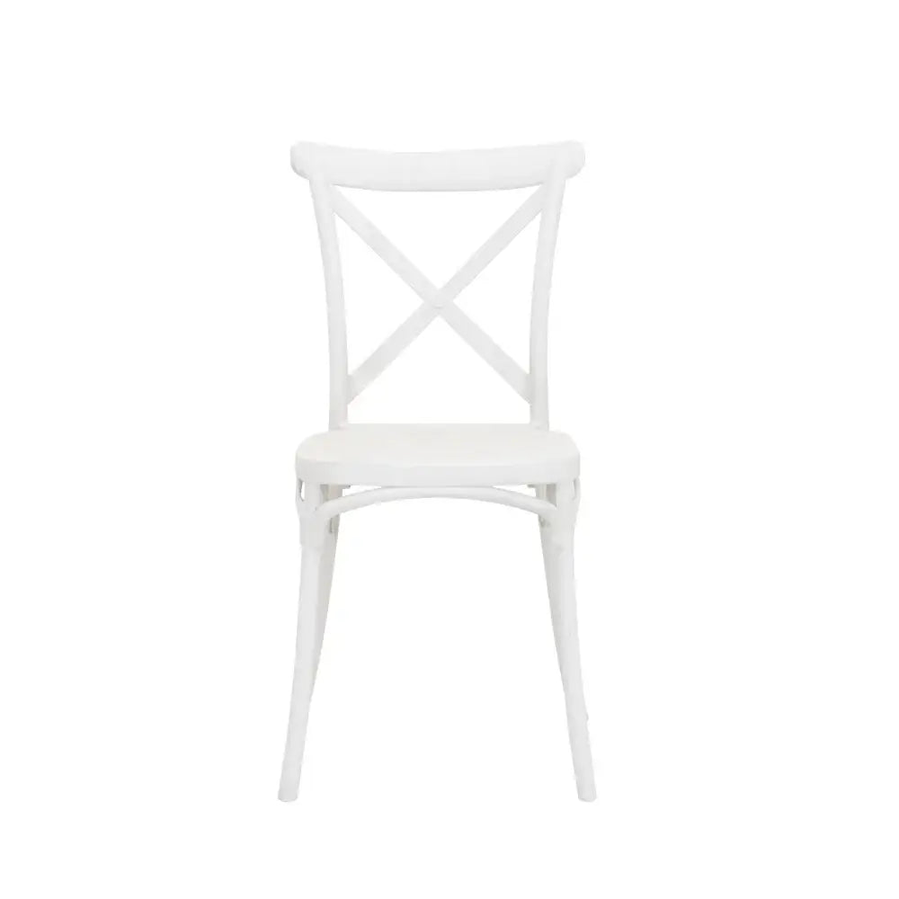 4-Seater Dining Set – Oak & White