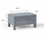Load image into Gallery viewer, 4-Seater Outdoor Sofa Set with Coffee Table &amp; Grey Cushions – Rattan-Style Weather-Resistant Patio Furniture