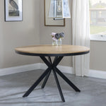 Load image into Gallery viewer, 4 Seater Round Dining Table with Black Spider Legs-GCC Home Center