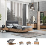 Load image into Gallery viewer, 5 Pcs Queen Bedroom Set (With Hydraulic Storage) – Brown