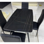 Load image into Gallery viewer, 5-Piece Modern Dining Table Set with Rectangular Table &amp; 4 Chairs – Sleek, Durable Design for Home &amp; Dining Room-GCC Home Center