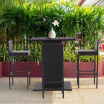 Load image into Gallery viewer, 5-Piece Rattan Patio Bar Set – Outdoor Wicker Furniture with Storage Shelf, Dining Table-GCC Home Center