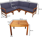 5 Seater Sectional Sofa Set, Outdoor/Indoor Sofa-GCC Home Center