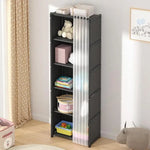 Load image into Gallery viewer, 6-Cube Storage Organizer Book Shelf – DIY Metal Bookcase with Portable Design (Black, Matte Finish)