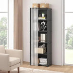 Load image into Gallery viewer, 6-Cube Storage Organizer Book Shelf – DIY Metal Bookcase with Portable Design (Black, Matte Finish)