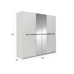 Load image into Gallery viewer, 6 Door Wardrobe - White