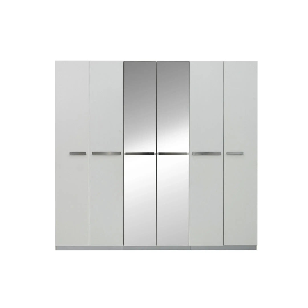 6 Door Wardrobe - White
