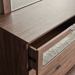Load image into Gallery viewer, 6-Drawer Dresser With Mirror, Elegant Design Wood Dressing Table With Glass On The Drawers-GCC Home Center
