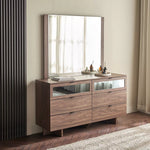 Load image into Gallery viewer, 6-Drawer Dresser With Mirror, Elegant Design Wood Dressing Table With Glass On The Drawers-GCC Home Center