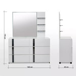 Load image into Gallery viewer, 6-Drawer Dresser with Mirror, Engineered Wood For Modern Bedrooms-GCC Home Center