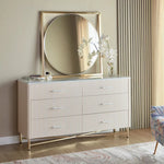 Load image into Gallery viewer, 6-Drawer Dresser with Mirror, Modern Vanity Table-GCC Home Center