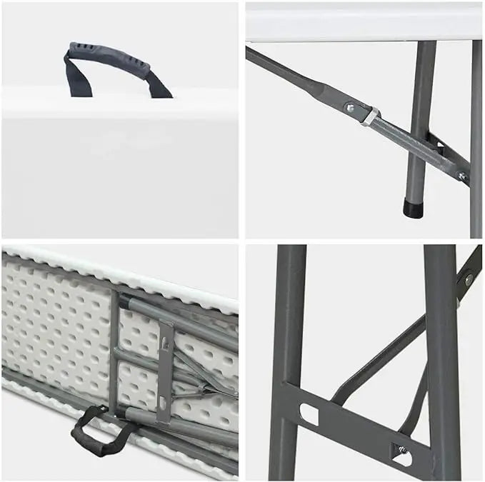 6 FT Portable Plastic in/Outdoor Picnic Party Camping Dining Folding Bench-GCC Home Center