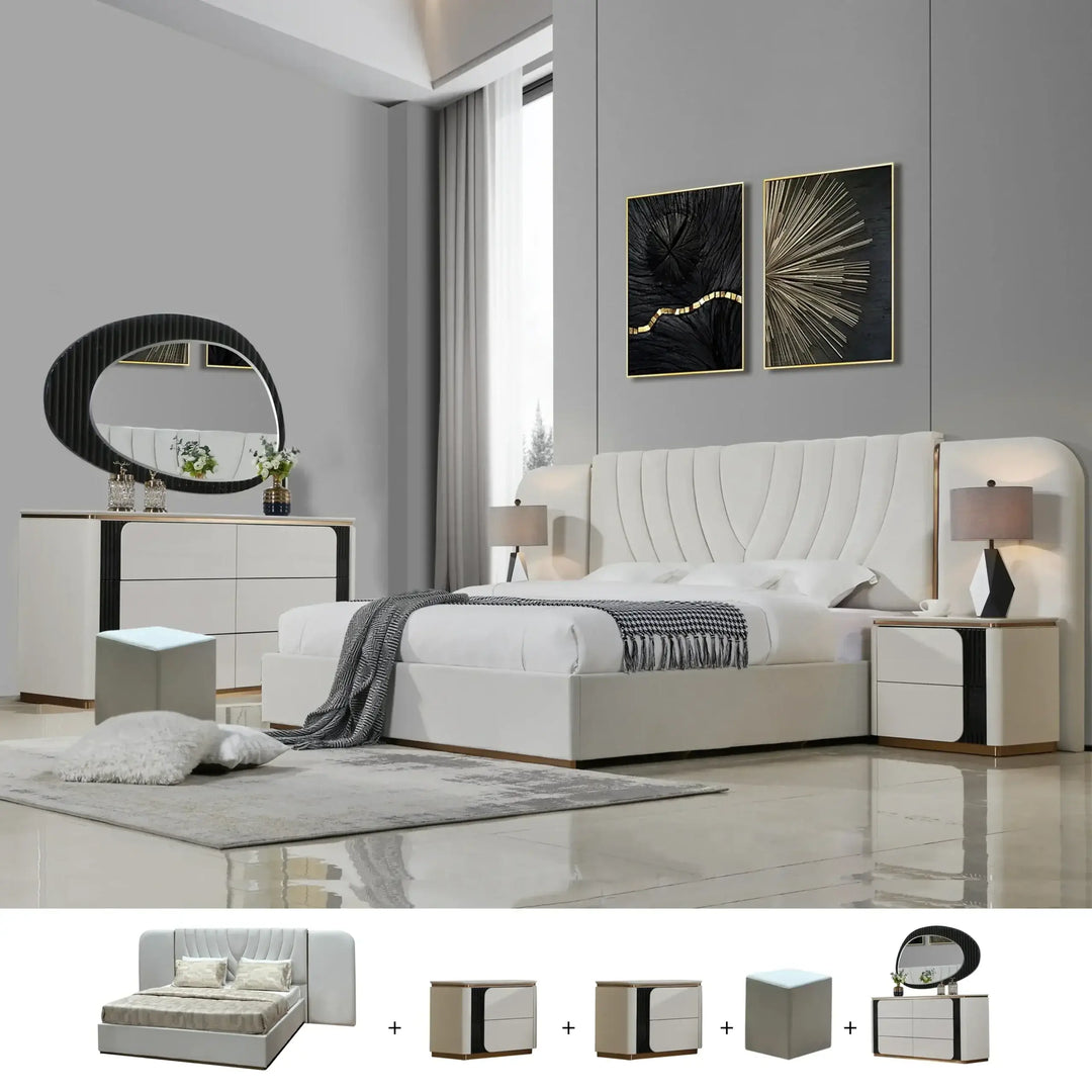 6 Pcs. King Bedroom Set