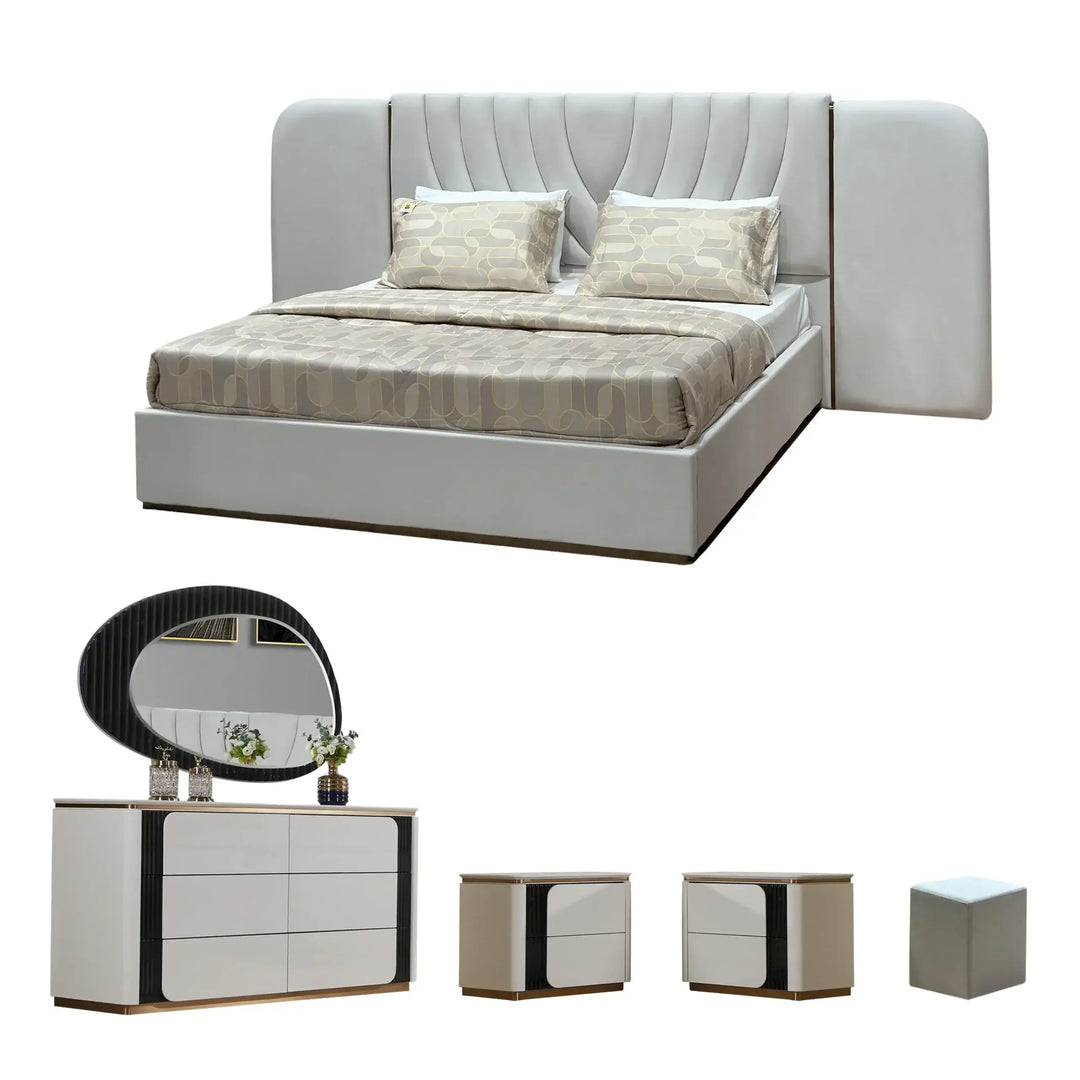 6 Pcs. King Bedroom Set